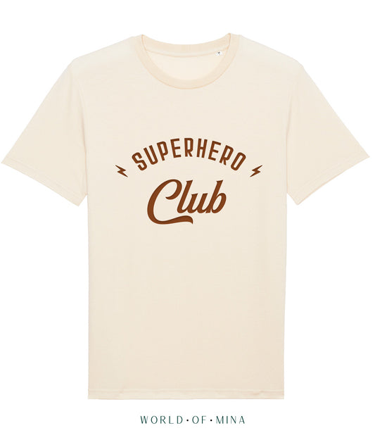 Organic T-shirt naturel  // Superhero Club