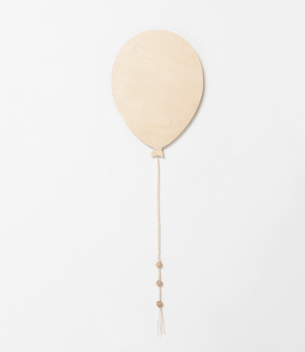 Wooden balloon // with name