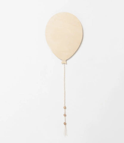 Houten ballon // met naam World of Mina