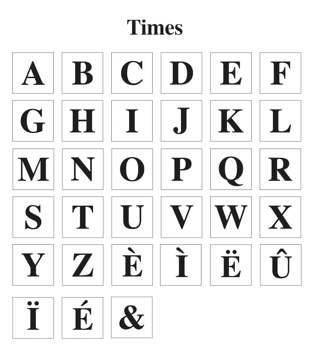 Houten naamblokken // Times 3D - wit