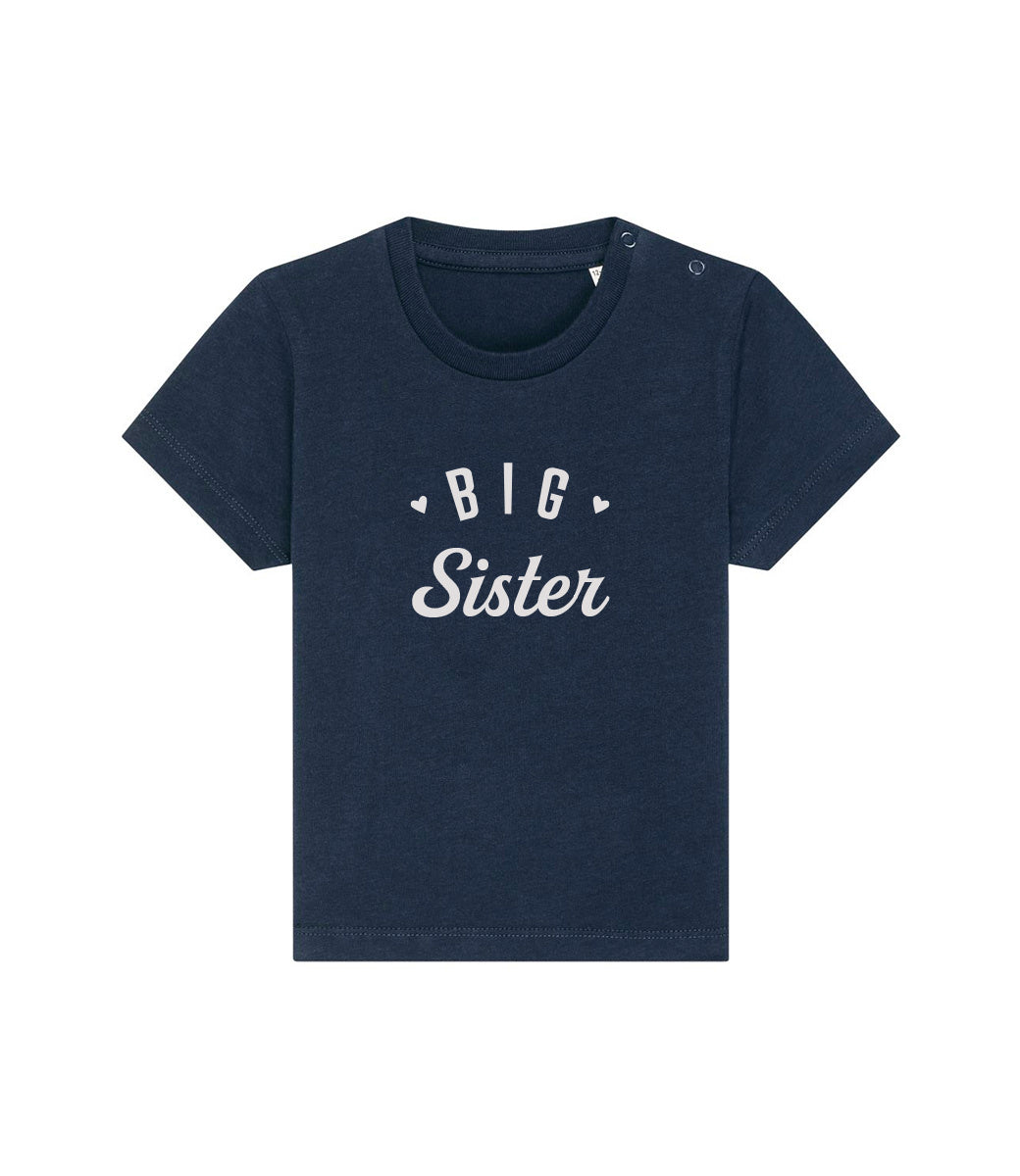 Organic baby t-shirt // Big sister O1