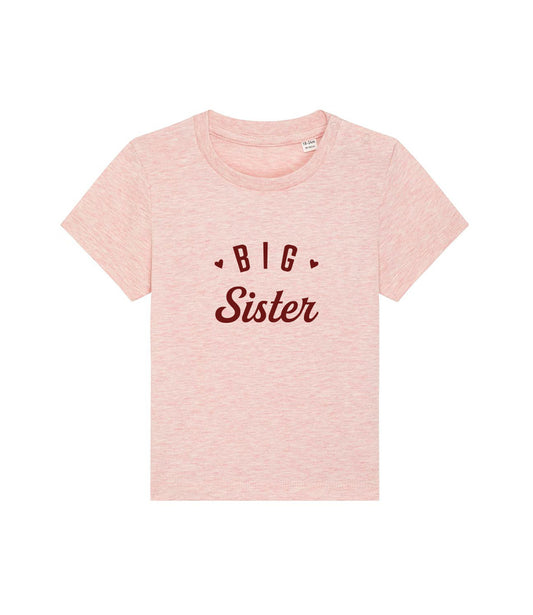 Organic baby t-shirt // Big sister O1