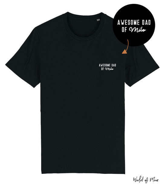Dad t-shirt // Awesome dad of ... - Black