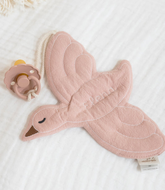 Pacifier holder // Goose - Dusty pink
