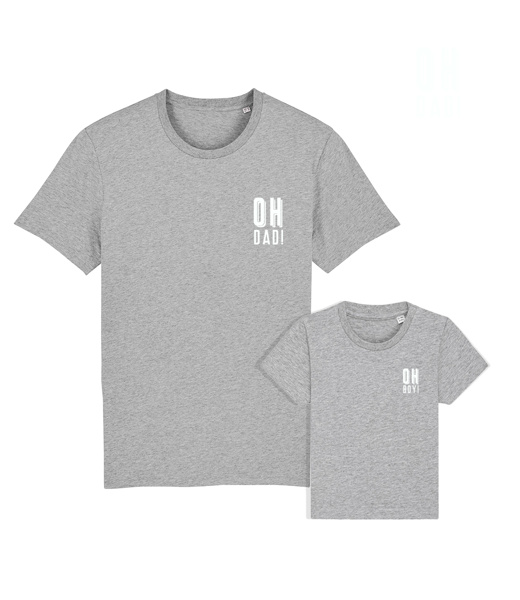 Organic matching t-shirt set // OH dad! OH Boy!