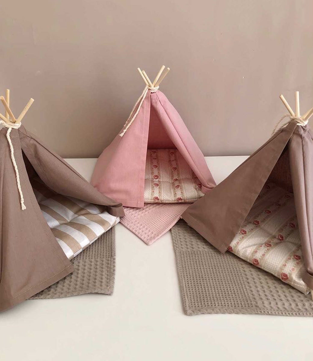 Tent for wooden dolls (excl.doll)