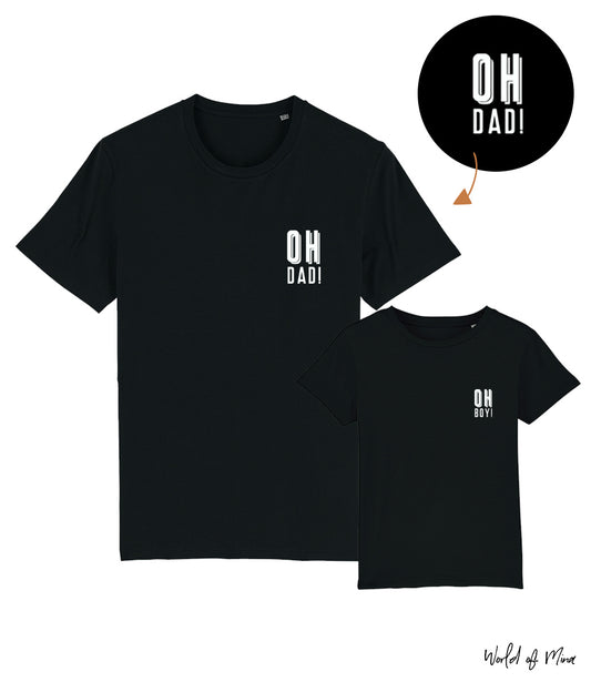 Organic matching t-shirt set // OH dad! OH Boy!