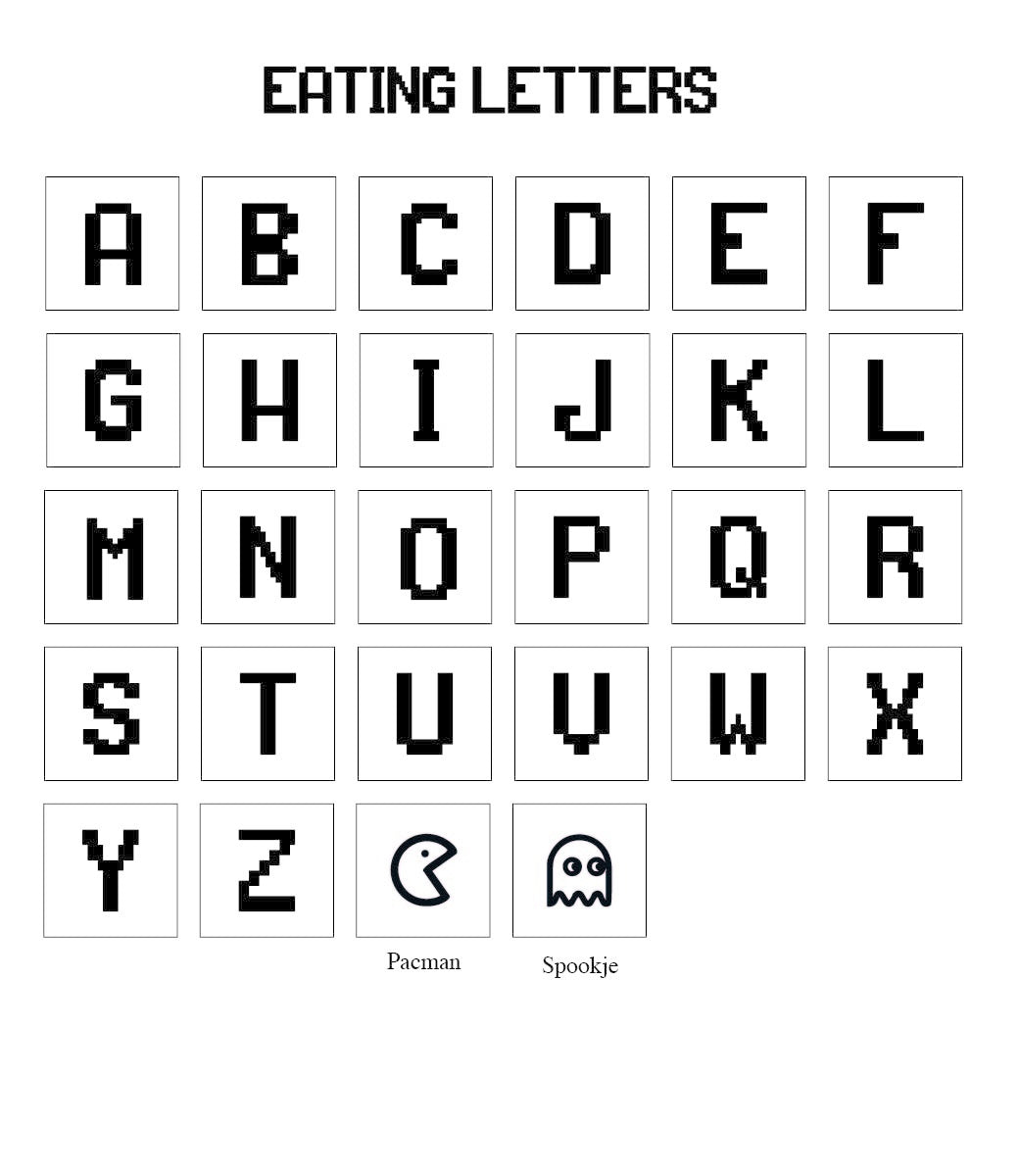 Houten naamblokken // Eating letters
