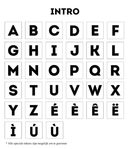 Houten naamblokken // Intro World of Mina